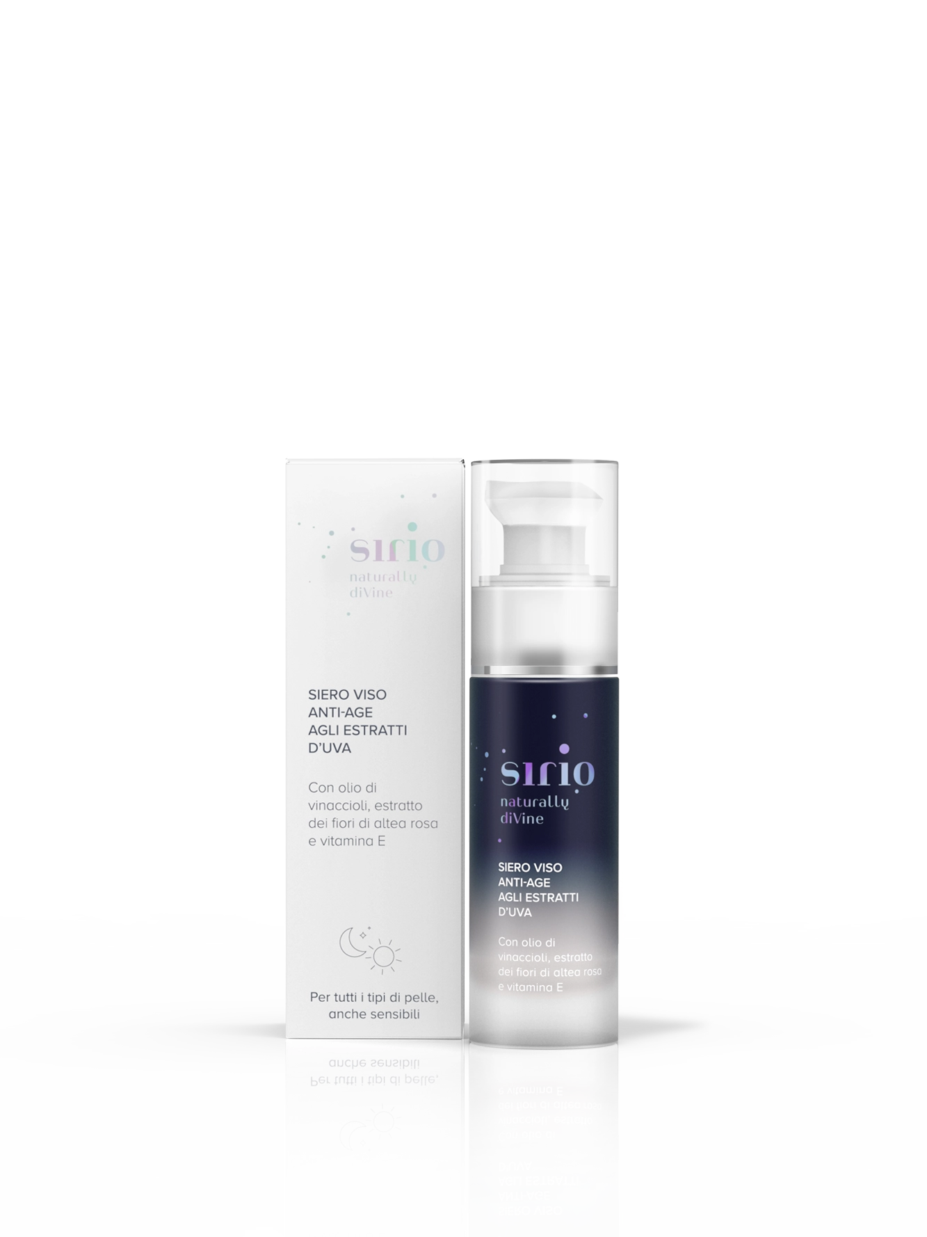 Siero viso anti-age agli estratti d’uva